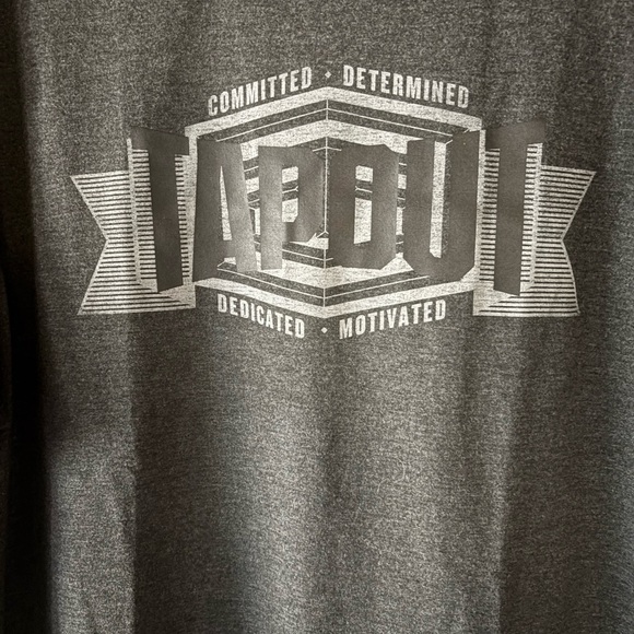 NWOT Officially licensed Tapout T-Shirt size XL. Short sleeve. Gray and black. - Picture 2 of 10